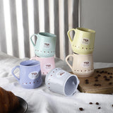 Ceramic Pastel Tea Mugs- Set of 6 - The Decor Mart