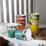 Ceramic Rainbow Elephant Kullad - Set of 6 - The Decor Mart