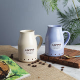 Ceramic Pastel Mug- Blue & Beige (Set of 2) - The Decor Mart