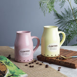 Ceramic Pastel Mug- Lemon & Pink (Set of 2) - The Decor Mart