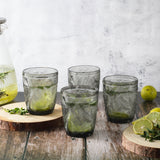 Leaf Emboss Glass- Grey