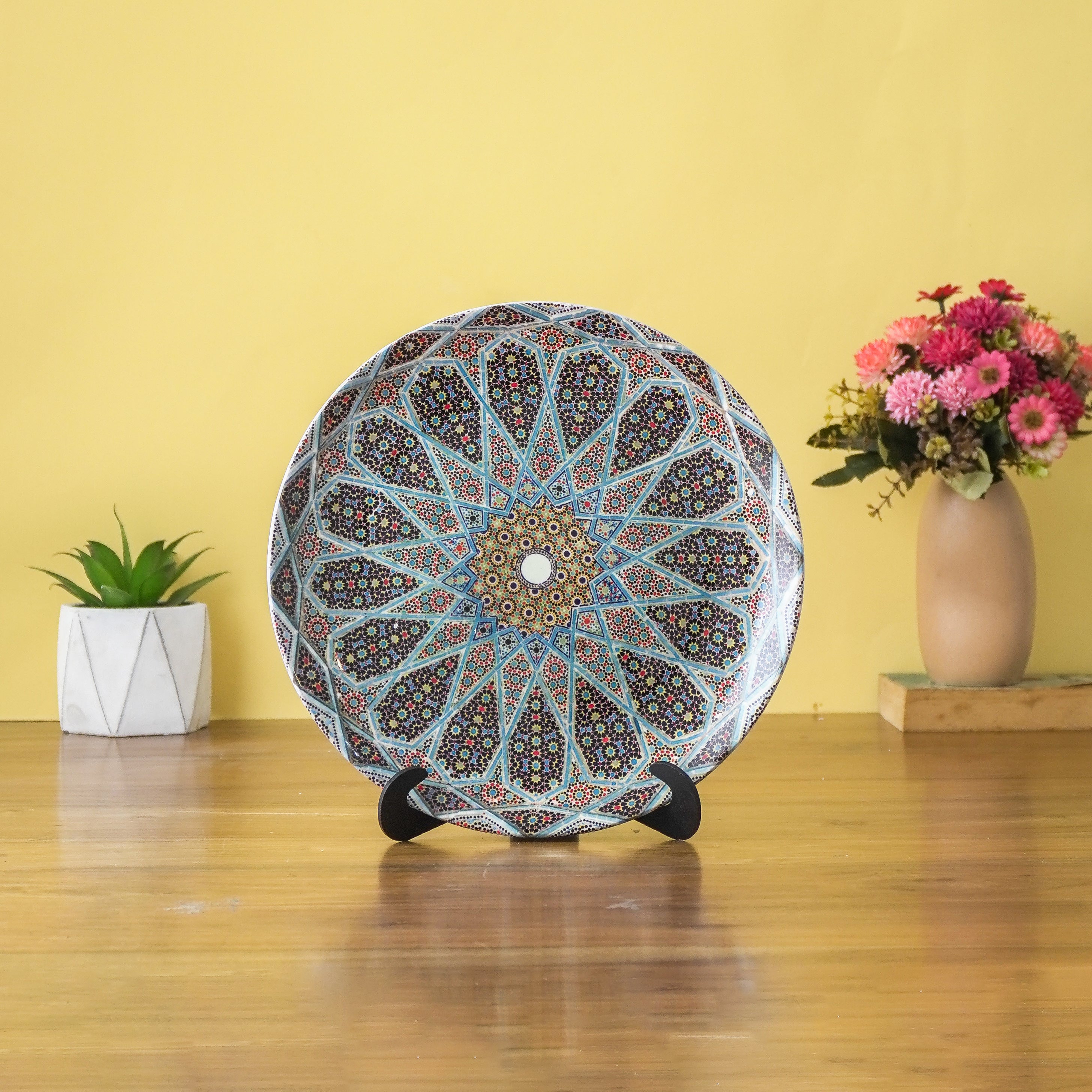 Turq Tomb Wall Plate The Decor Mart