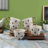 Ceramic Bohemic BW Cups - The Decor Mart