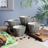 Ceramic Bohemic BW Vertical Cups - The Decor Mart
