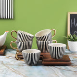 Ceramic Bohemic BW Vertical Cups - The Decor Mart