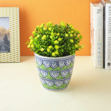Worli Art Ceramic Planter- Green