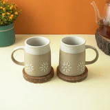 Floral Dip Matte Ceramic Mug