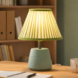 Modern Bedside Metal Table Lamp with Lampshade - Light for Bedroom, Living Room & Office (Bulb Included)