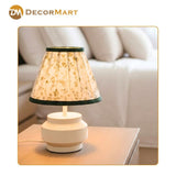 Modern Bedside Metal Table Lamp with Lampshade - Light for Bedroom, Living Room & Office (Bulb Included)