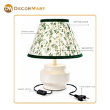 Modern Bedside Metal Table Lamp with Lampshade - Light for Bedroom, Living Room & Office (Bulb Included)