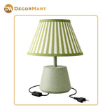 Modern Bedside Metal Table Lamp with Lampshade - Light for Bedroom, Living Room & Office (Bulb Included)