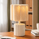 Modern Bedside Metal Table Lamp with Lampshade - Light for Bedroom, Living Room & Office (Bulb Included)