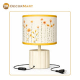 Modern Bedside Metal Table Lamp with Lampshade - Light for Bedroom, Living Room & Office (Bulb Included)