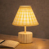 Modern Bedside Metal Table Lamp with Lampshade - Light for Bedroom, Living Room & Office (Bulb Included)