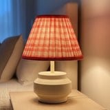 Modern Bedside Metal Table Lamp with Lampshade - Light for Bedroom, Living Room & Office (Bulb Included)