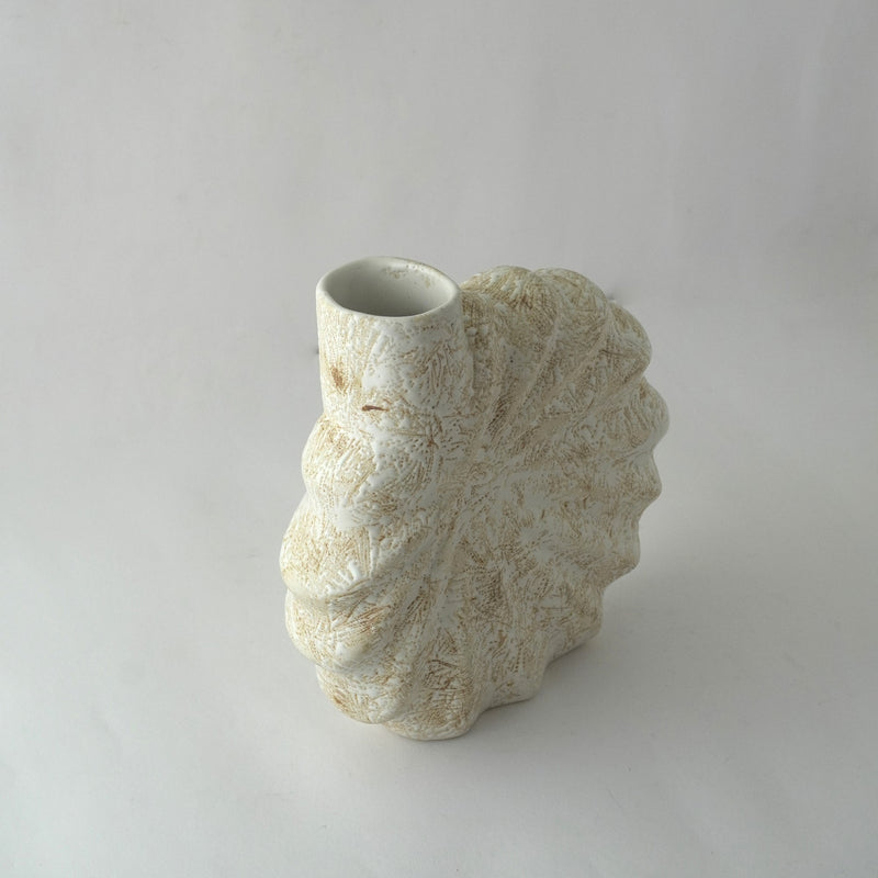 Brown Sprinkled Flower Ceramic Vase
