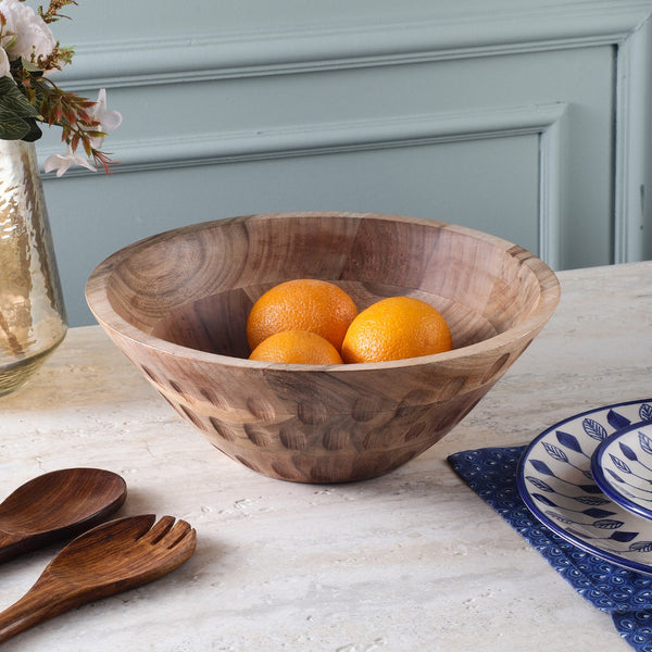 Wooden Salad Bowl-Walnut (Large)