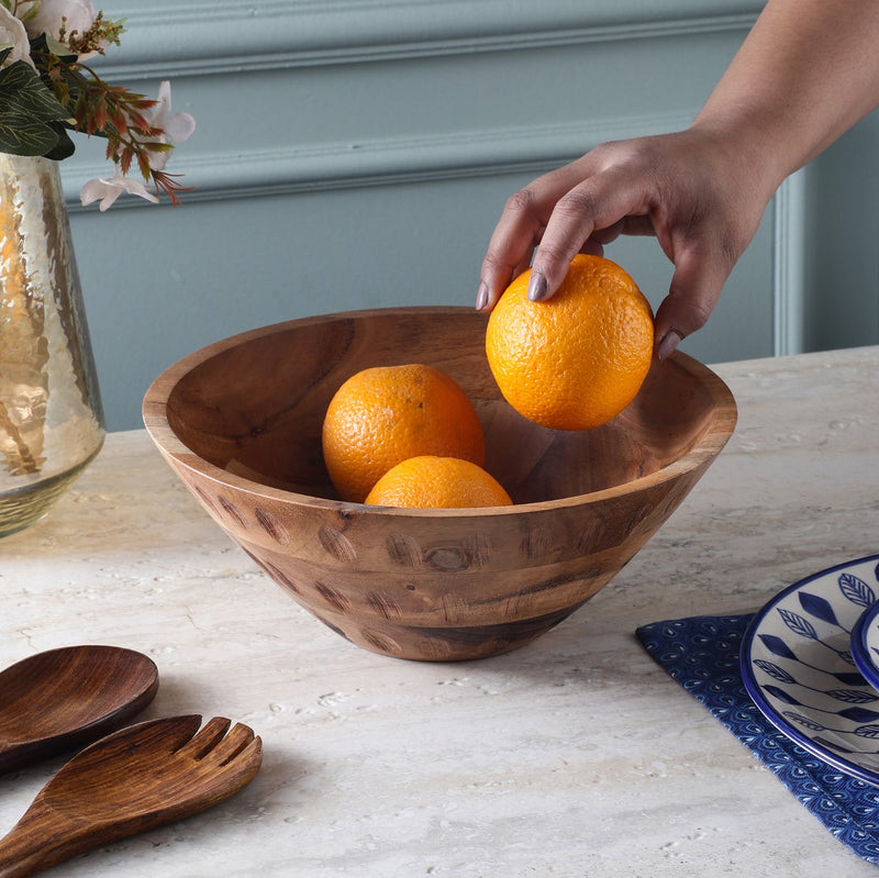 Wooden Salad Bowl-Walnut (Small)