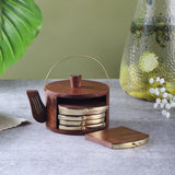 Wooden Kettle Coasters- Small (Set Of 6)