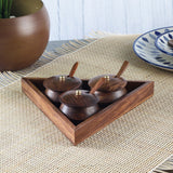 Wooden Small Serving Katori- Set of 3