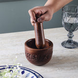 Wooden Mortar and Pestle Set