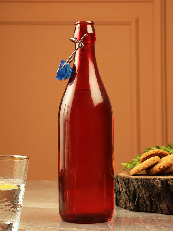 Glass Tint Flip Bottle- Red