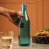 Glass Tint Flip Bottle- Blue