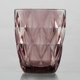 Glass Tinted Drinking Glass- Plum (Set Of 2)