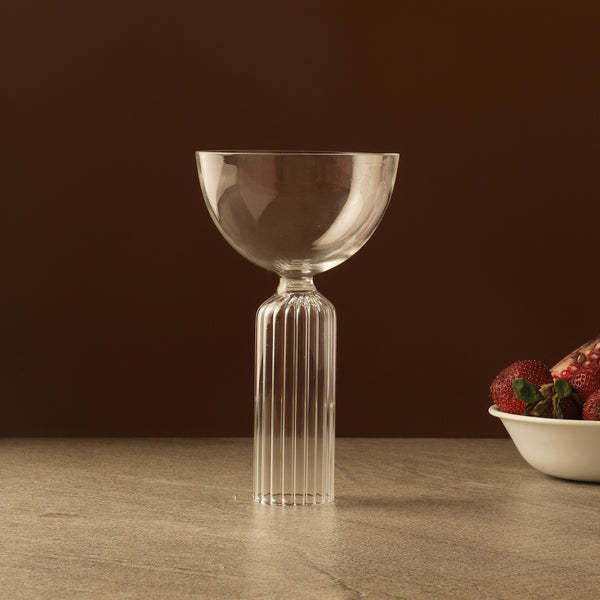 Coupe Glass With Fluted Stem