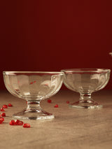 Glass Etna Icecream Cup- Set  Of 2