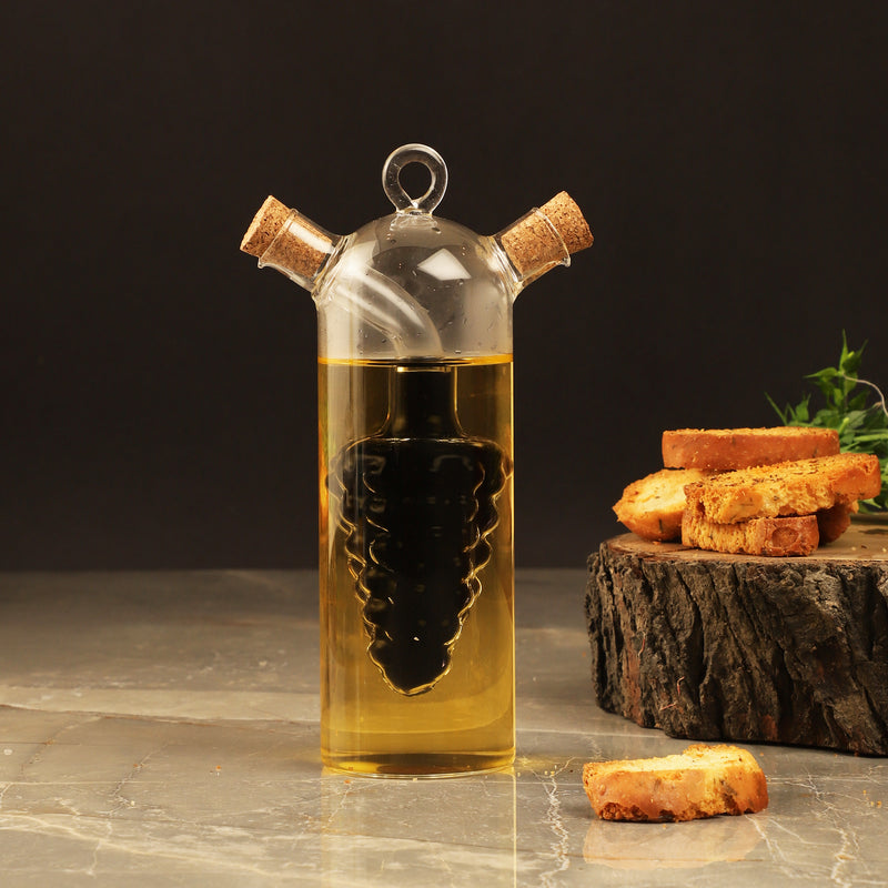 Glass Double Wall Oil Vinegar  Dispenser