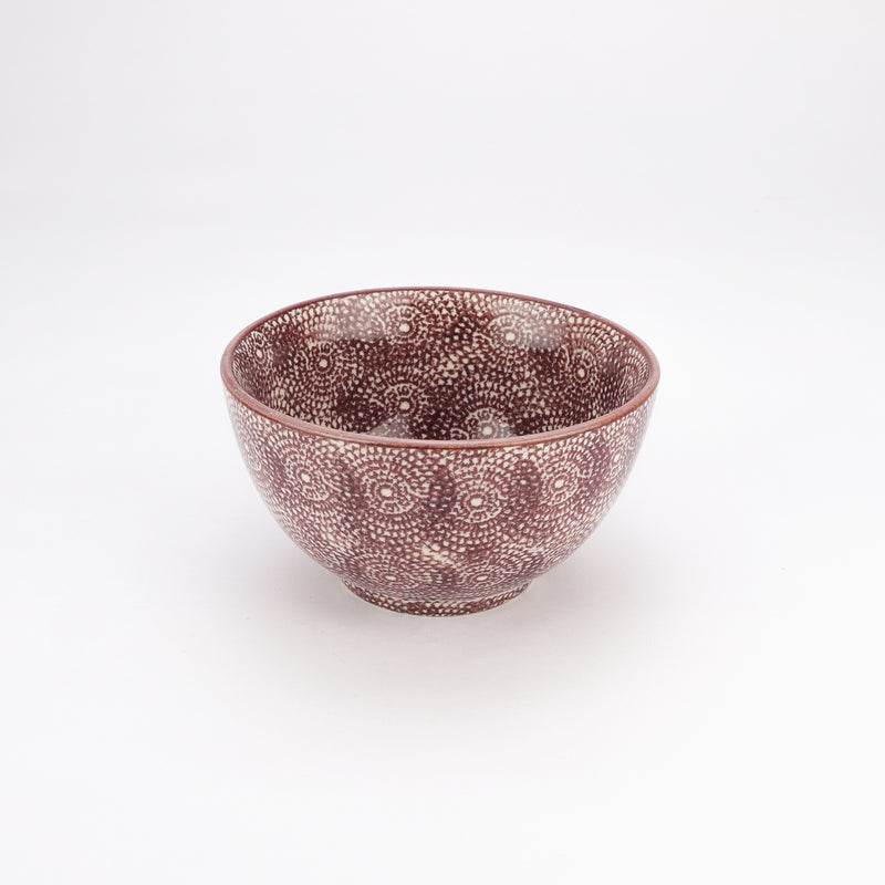 Ceramic Spotted Brown Bowl