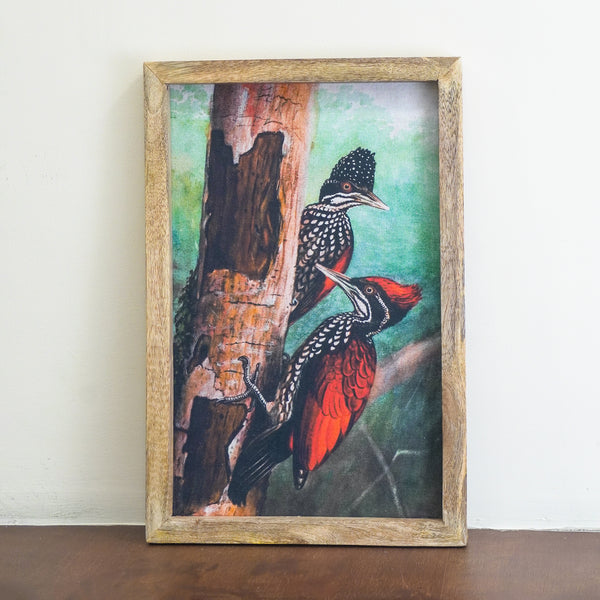 Woodpeckers Canvas Painting