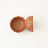 Terracotta Finished Ceramic Bowl- Set of 2