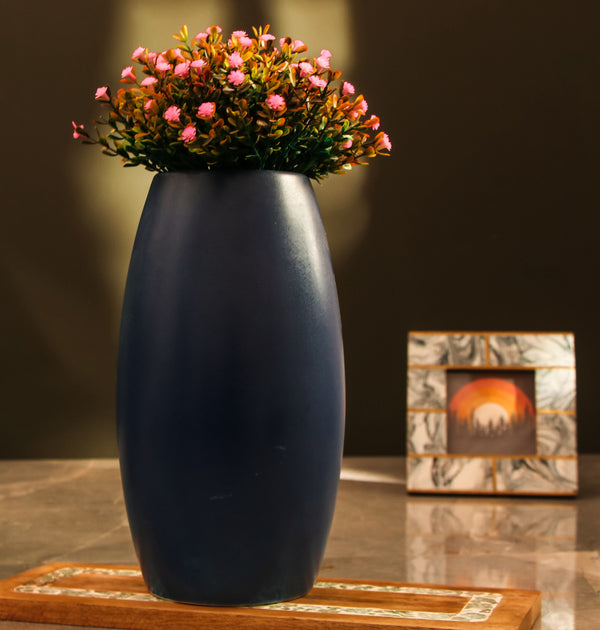 Nordiac Aqua Blue Ceramic Vase