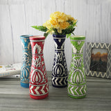 Assorted Floral Painted Ceramic Vase