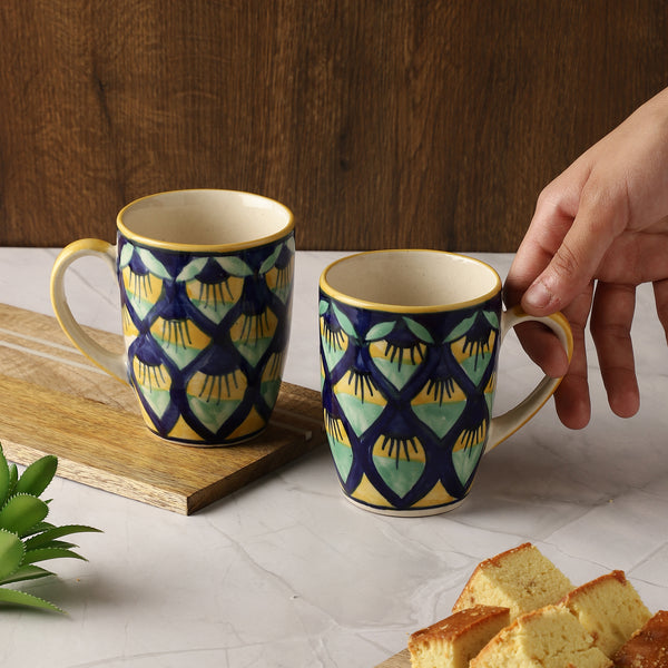Mandala print mug - set of 2