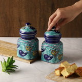 Whimsical Bird storage jar- Set of 2