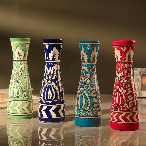 Assorted Floral Painted Ceramic Vase