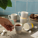 Pastel Mesh Mug Set Of 6