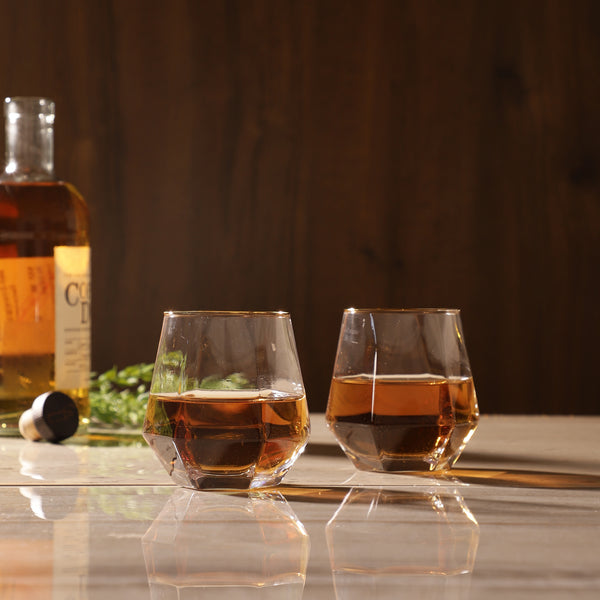 Geometric Whiskey Glass Set Of 6