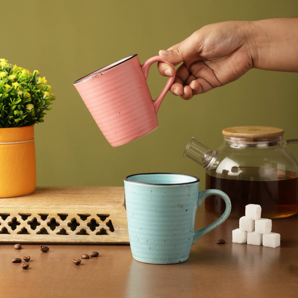 Ceramic Concept Mugs- Pink &  Blue