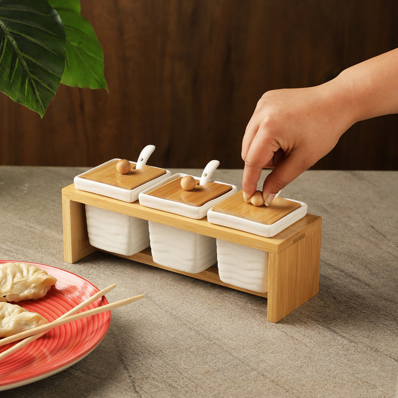 Ceramic Condiment Serving Set