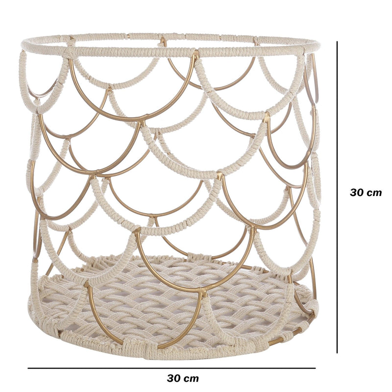 Macrame Round Multipurpose Basket