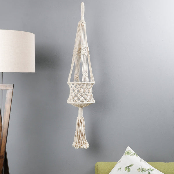 The Decor Mart  Handcrafted Macrame Planter