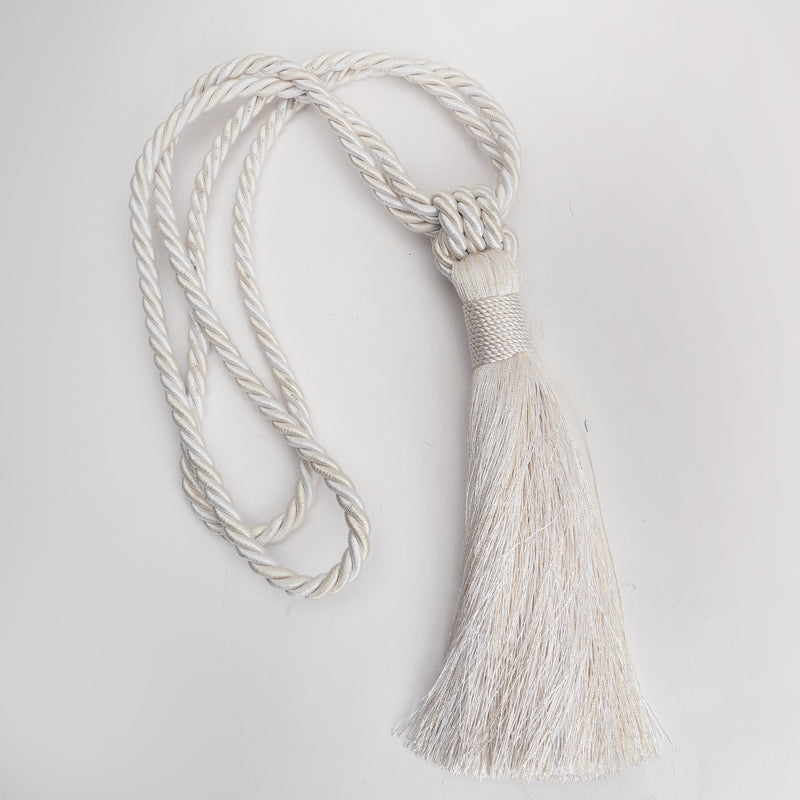 The Decor Mart White Aesthetic Tassel - Pack Of 2