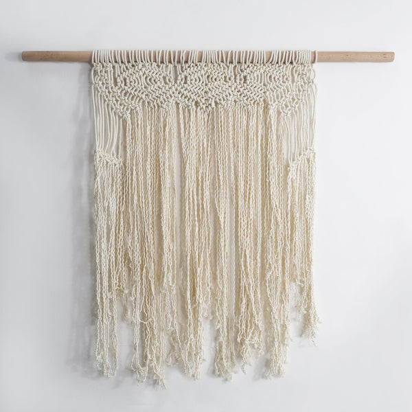 Macrame Bohemian Wall Hanging- White