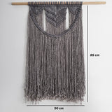 Macrame Boho Wall Hanging- Grey