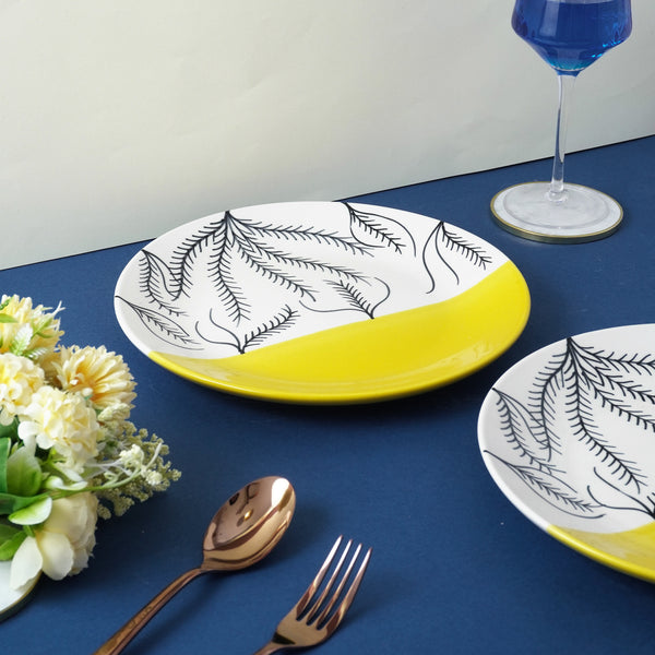 Abstract Ceramic Dinner Plates- Set of 2