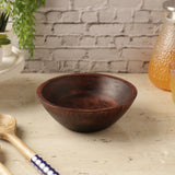 Wooden Salad Bowl Burnt Wood